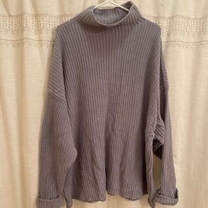Light Blue/Grey American Eagle Turtle Neck Sweater